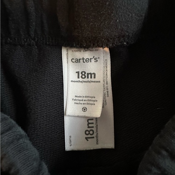 Carter’s - Jogger Sweat Pants - Black - Sz: 18M - Picture 3 of 4